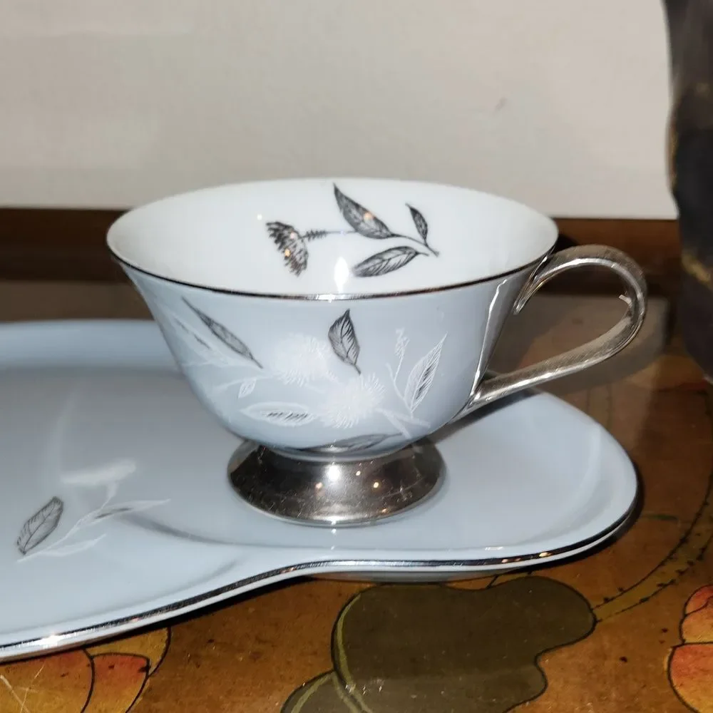 Sapphire by Deville Snack Plate and Footed Cup